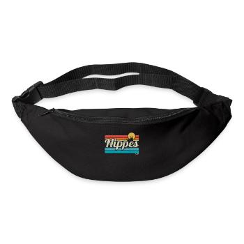 Nippes Veedel Köln Viertel Retro Vintage Surfer - Gürteltasche - Schwarz - Vorne