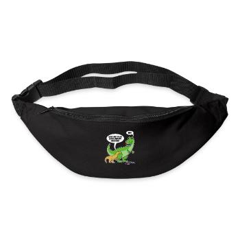 Dino letzte Einhorn gegessen spruch - Gürteltasche - Schwarz - Vorne