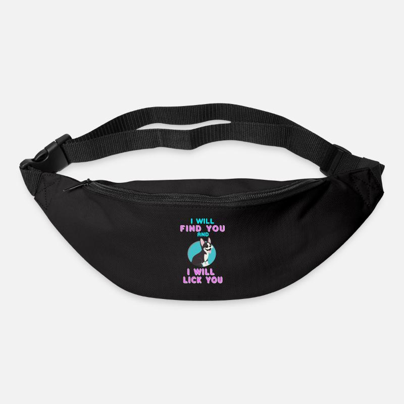 Boston Terrier, Boston Terrier, Boston Terrier - Sac banane - noir