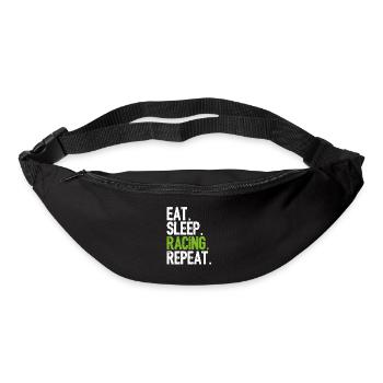 Virtual Racing Racer coureur joueur de cadeau - Sac banane - noir - Devant