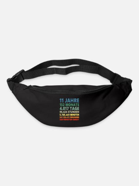 11. Geburtstag 11 Jahre 11ter Geburtstagsgeschenk - Gürteltasche - Schwarz