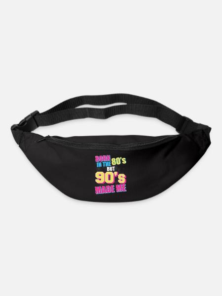 90er Jahre 90er Jahre Kostüm 90er Mode 90er Party - Gürteltasche - Schwarz