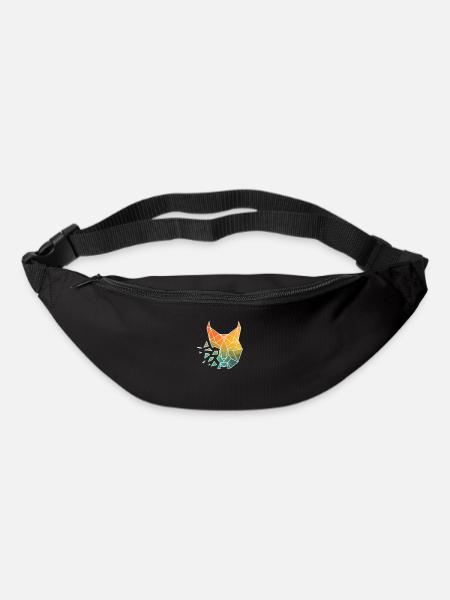 lynx Silhouette Watercolor Gift - Gürteltasche - Schwarz