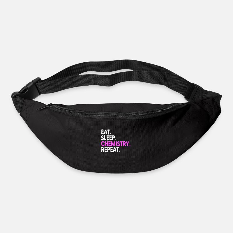 CHEMISTRY : Eat,Sleep,Chemistry,Repeat - Gürteltasche - Schwarz