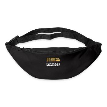 Achtung Klugscheißer - Besserwisser - Idiot - Gürteltasche - Schwarz - Vorne