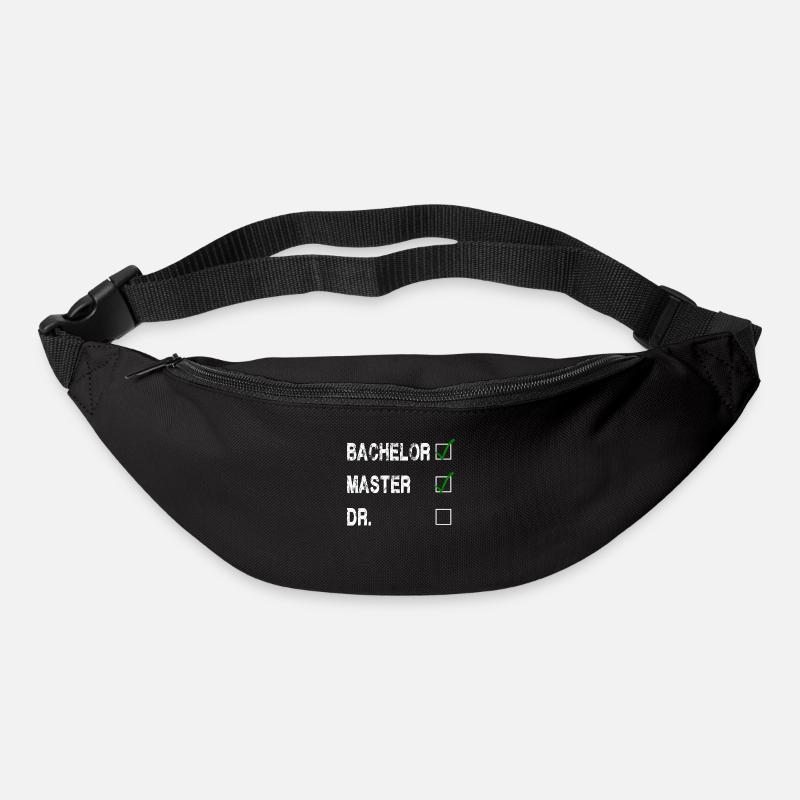 Abschluss Bachelor Master Dr. Prüfung - Gürteltasche - Schwarz