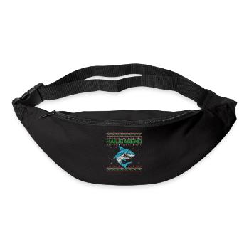 Weihnachten Angeln Angler Fischen Ugly Xmas - Gürteltasche - Schwarz - Vorne