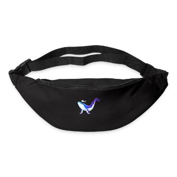 Blauwal und Taucher Design - Gürteltasche - Schwarz - Vorne