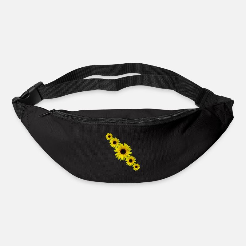 Sonnenblume, Sonnenblumen, Blumen - Gürteltasche - Schwarz