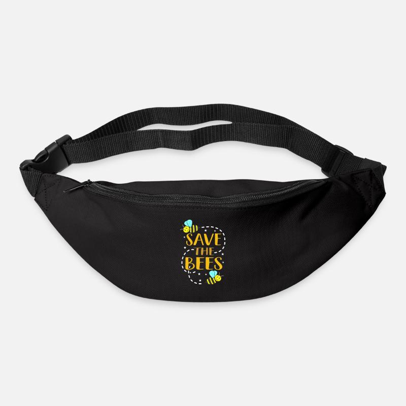 Bienen - Gürteltasche - Schwarz