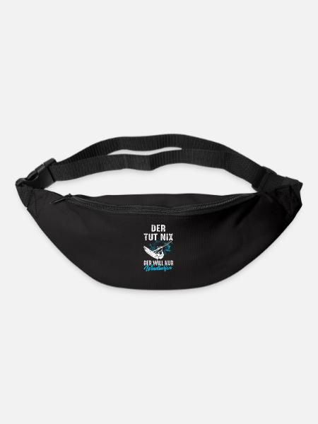 Windsurfen Windsurfer Windsurfing Windsurf Lustig - Gürteltasche - Schwarz