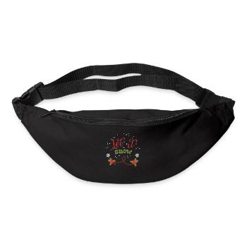 Lass Es Schneien Winter Geschenk Weihnachten - Gürteltasche - Schwarz - Vorne