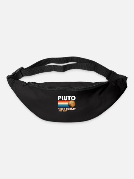 Pluto Never Forget Shirt 1930 - 2006 planets - Bum bag - black