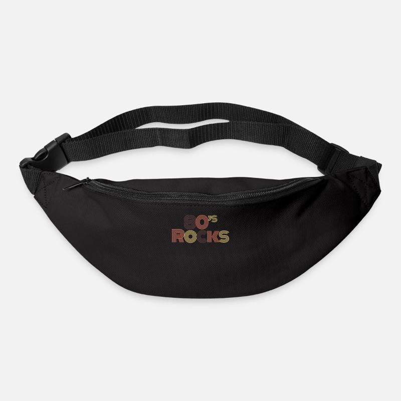 80er Jahre - Gürteltasche - Schwarz