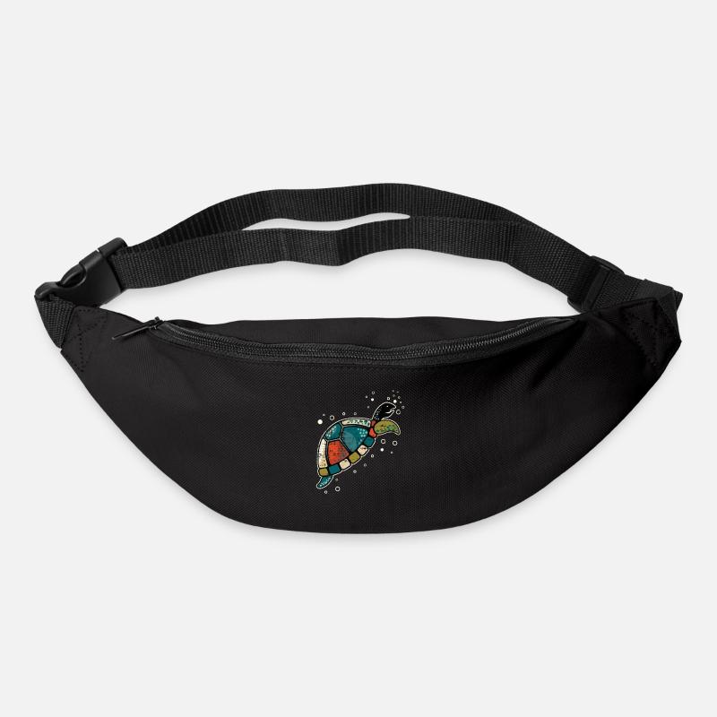 Schildkröte - Gürteltasche - Schwarz