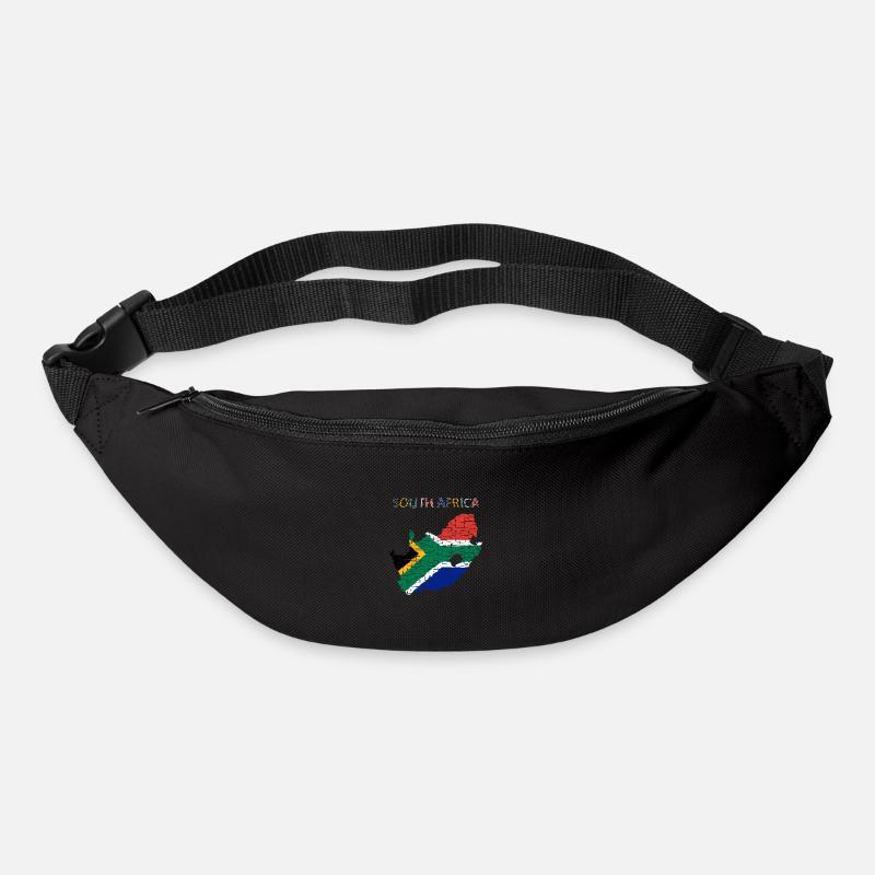 Afrique du Sud - Design d’art - Sac banane - noir