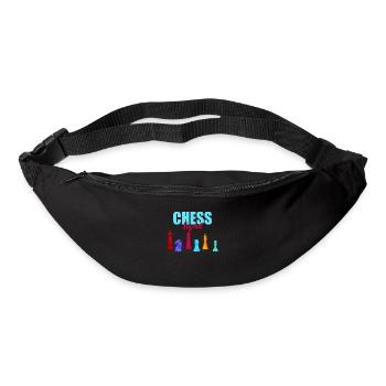 Schach Checkmate Tshirt Schachmatt Schachspieler - Gürteltasche - Schwarz - Vorne