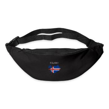 Iceland flag - art design - Bum bag - black - Front