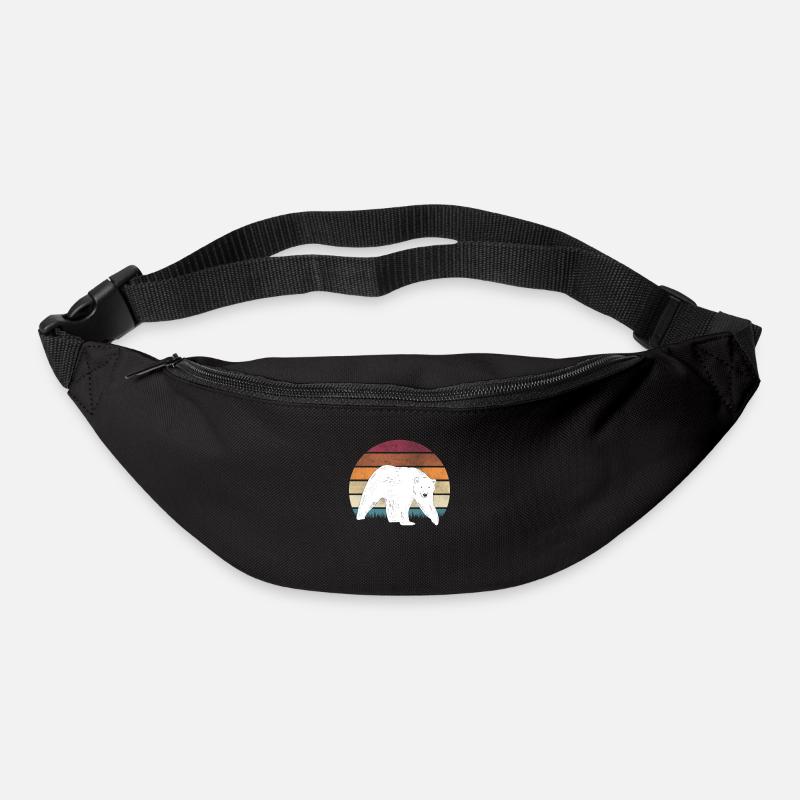 Eisbär Motiv Eisbären - Gürteltasche - Schwarz