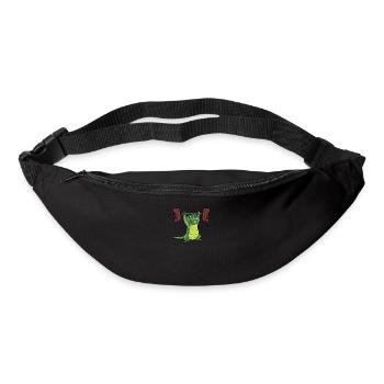 Weightlifting weightlifter barbell - Bum bag - black - Front