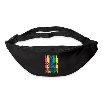 Anniversaire 2ème anniversaire de mariage Niveau 2 Complete - Sac banane - noir - Devant