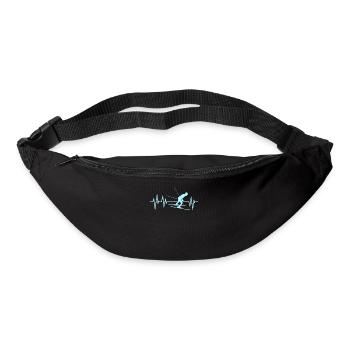 Ski heartbeat - Bum bag - black - Front