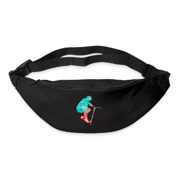 Sportliches Stuntscooter Design - Gürteltasche - Schwarz - Vorne