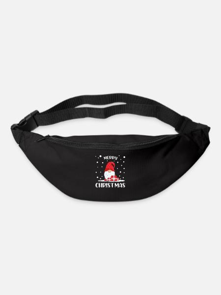 Weihnachten lustiger Weihnachtsmann Geschenkidee - Gürteltasche - Schwarz
