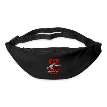 Schlagzeug Rentner Drumsticks Band Trommel Musik - Gürteltasche - Schwarz - Vorne