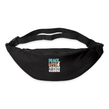 peace-loving sugar gliders - Bum bag - black - Front