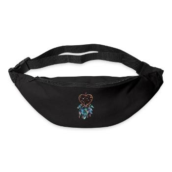 Dream catcher heart - Bum bag - black - Front