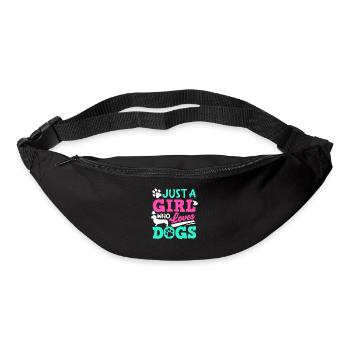 Propriétaire de chien, amoureux des chiens, amoureux des chiens - Sac banane - noir - Devant