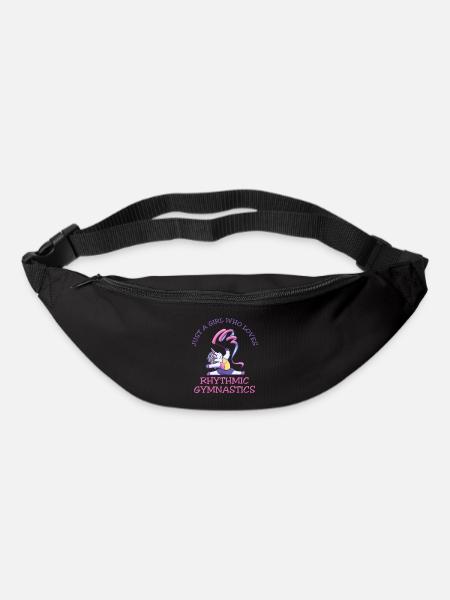 Juste une fille qui aime la gymnastique rythmique - Sac banane - noir