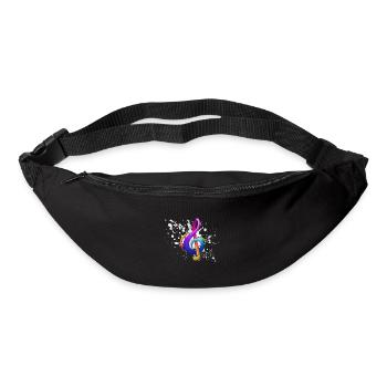 musical note - Bum bag - black - Front