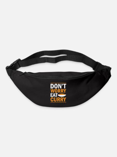 Don´t Worry Eat Curry - Indian Food India Rei - Bum bag - black