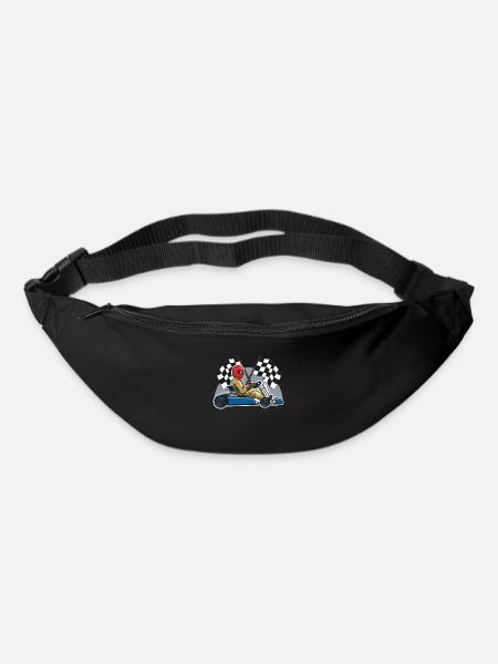 Idée cadeau vintage karting rétro karting - Sac banane - noir