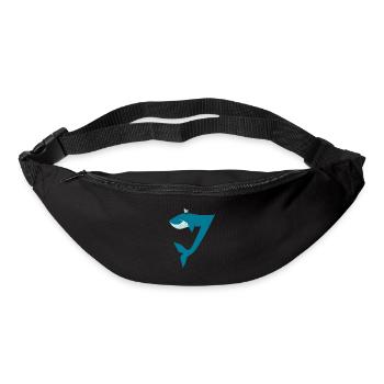 Funny Whale Birthday Boy Kid Gift 7th 7 Party - Gürteltasche - Schwarz - Vorne