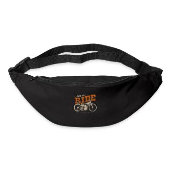 Leben um Motorrad zu fahren - Gürteltasche - Schwarz - Vorne
