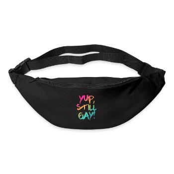 Yup, still gay! Irony gay gay LGBTQ - Bum bag - black - Front