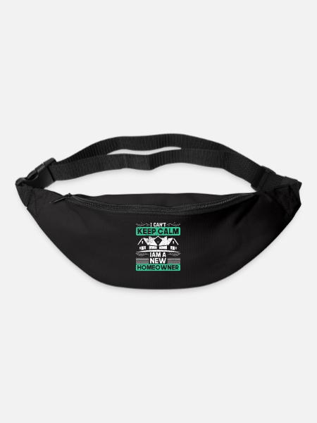 Häuslebauer Bauherren Bauherr Geschenk - Gürteltasche - Schwarz