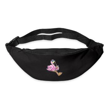 Lunettes de soleil flamant rose - Sac banane - noir - Devant