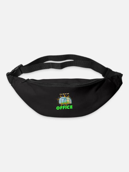 Ich bin im Büro - Gürteltasche - Schwarz