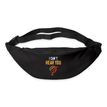 Deaf deaf deafness hearing loss hearing loss - Bum bag - black - Front
