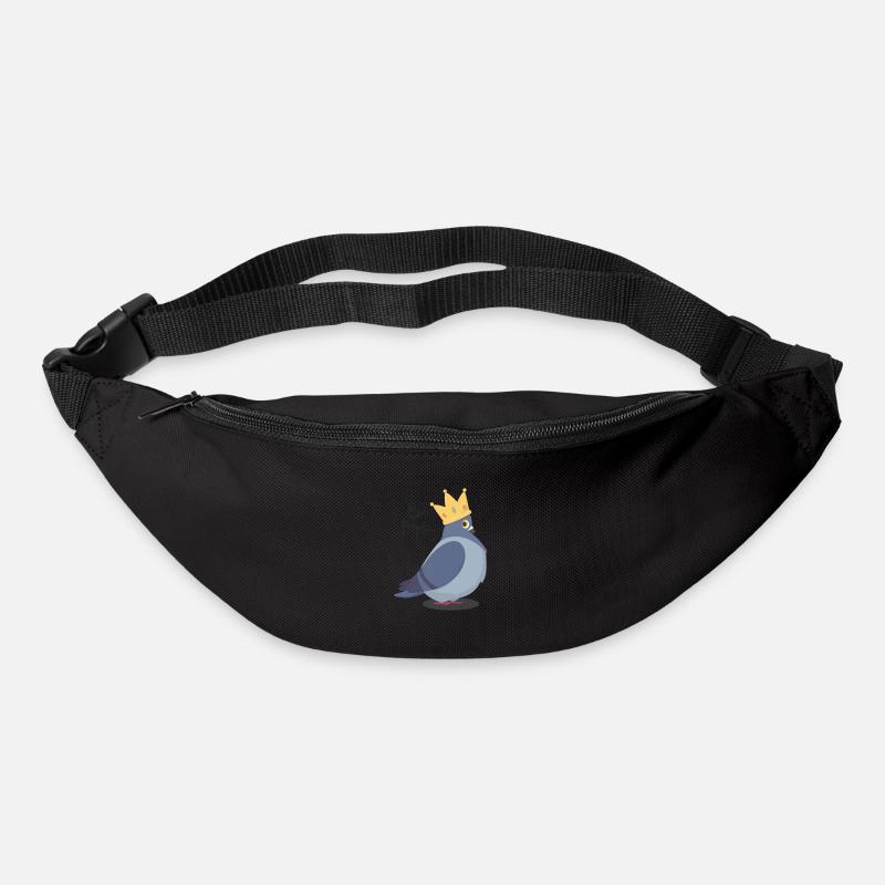 Cheeky dove with saying "Ew, People ..." Bird Nerd - Bum bag - black