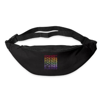 Contre les nazis - FCK AFD - Contre la droite - Sac banane - noir - Devant