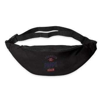 Promu Pappa à nouveau | Père grand-père - Sac banane - noir - Devant