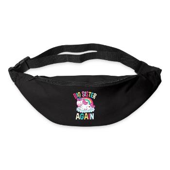 Cadeau de progéniture de famille soeur - Sac banane - noir - Devant