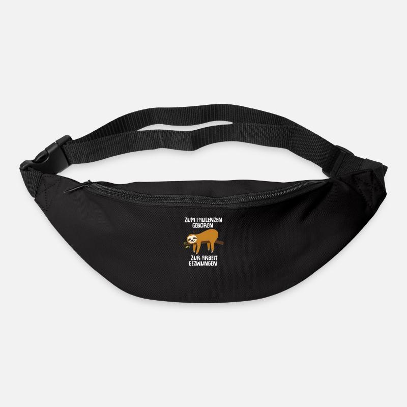 Faultier - Gürteltasche - Schwarz