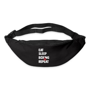 Boxe Arts Martiaux Punch Gants de Boxe Sparring - Sac banane - noir - Devant