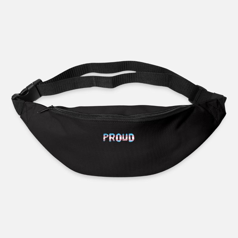 STOLZES Trans-Flag LGBTQ - Gürteltasche - Schwarz